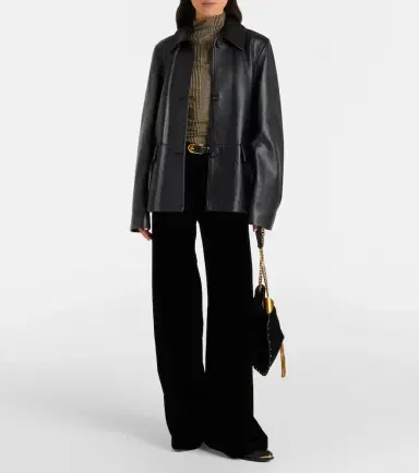 Veronica Beard Mylie houndstooth jersey top | Thumbnail 4