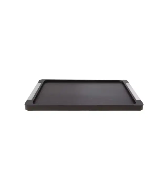 Georg Jensen Bernadotte wooden and stainless steel tray by Sigvard Bernadotte