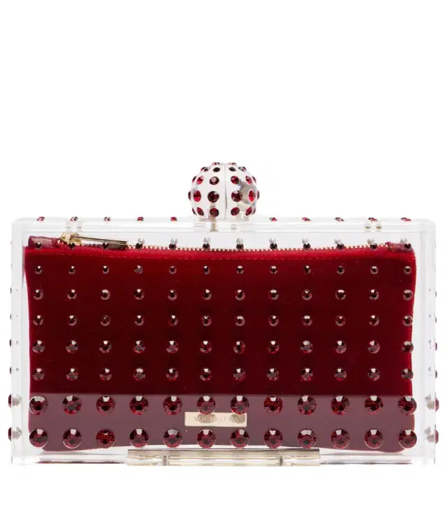 Aquazzura Tequila Mini beaded clutch