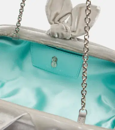 Aquazzura Bow Tie velvet clutch | Thumbnail 3