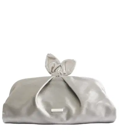 Aquazzura Bow Tie velvet clutch | Thumbnail 1