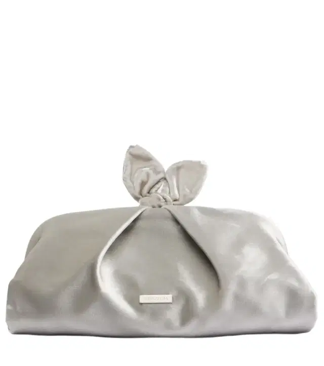 Aquazzura Bow Tie velvet clutch