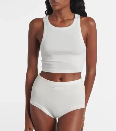 Calvin Klein Collection Pamela cotton-blend tank top | Thumbnail 5