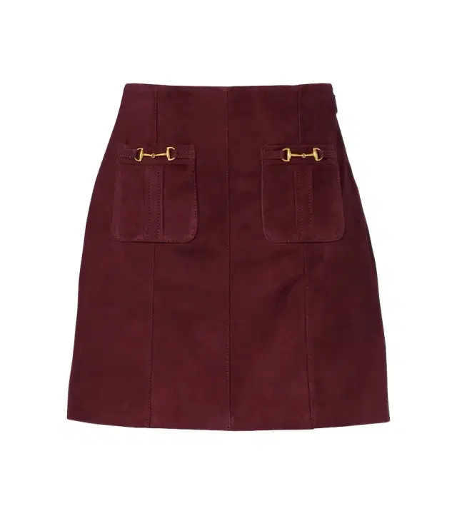 Rixo Wiley suede miniskirt