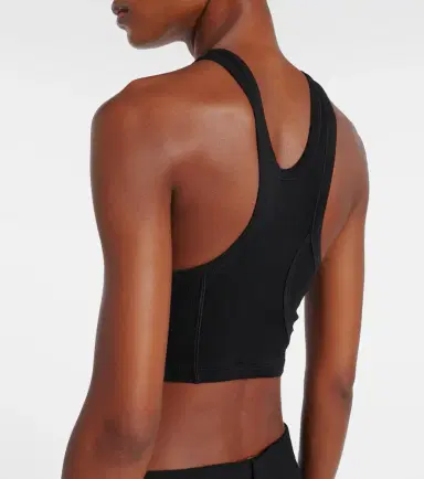 Calvin Klein Collection Pamela ribbed-knit cotton-blend crop top | Thumbnail 5