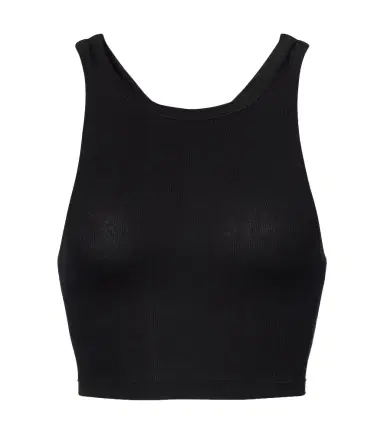 Calvin Klein Collection Pamela ribbed-knit cotton-blend crop top | Thumbnail 1