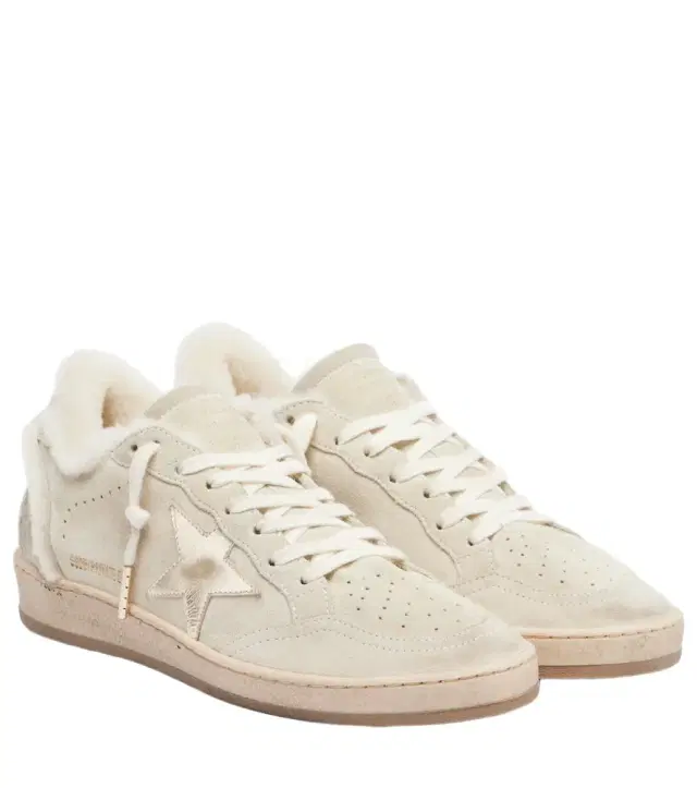 Golden Goose Ball Star shearling-lined suede sneakers