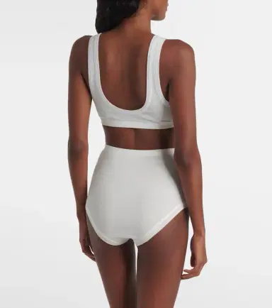 Calvin Klein Collection Lillian cotton-blend bralette | Thumbnail 4
