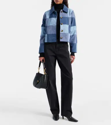 Rixo Patchwork suede jacket | Thumbnail 3 Rixo Patchwork suede jacket | Thumbnail 3