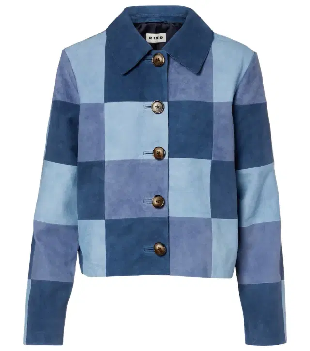 Rixo Patchwork suede jacket