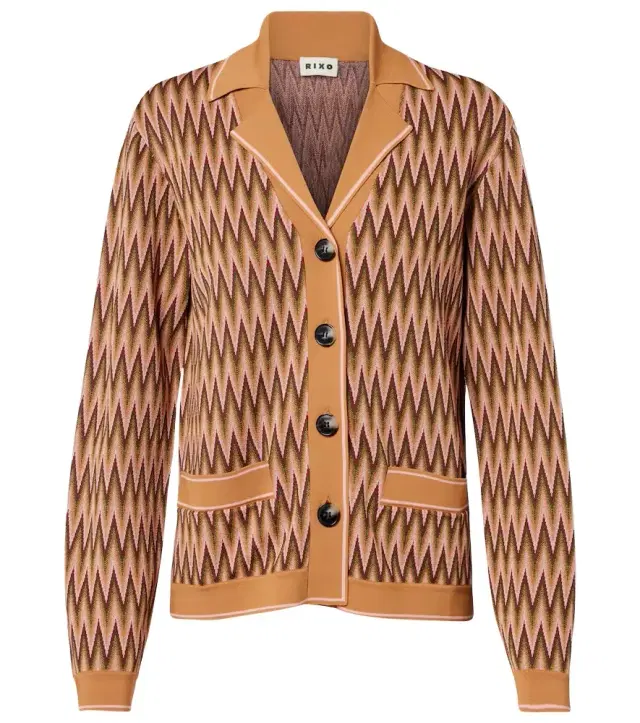 Rixo Quinley jacquard cardigan