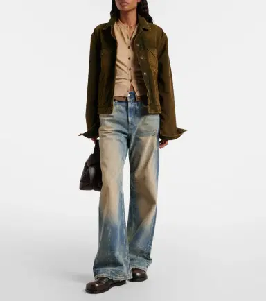Acne Studios 2021 high-rise wide-leg jeans | Thumbnail 2