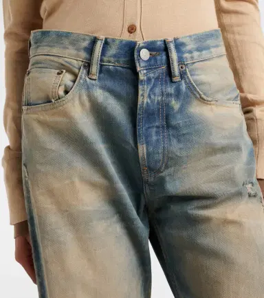 Acne Studios 2021 high-rise wide-leg jeans | Thumbnail 6