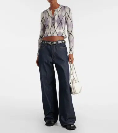 Acne Studios 1981 mid-rise wide-leg jeans | Thumbnail 4