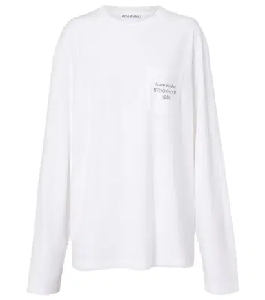 Acne Studios Edden oversized cotton-blend T-shirt | Thumbnail 1 Acne Studios Edden oversized cotton-blend T-shirt | Thumbnail 1