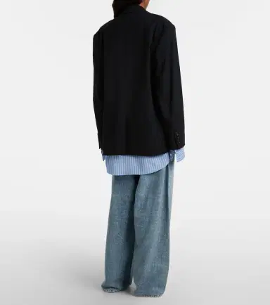 Acne Studios Crystal-embellished low-rise wide-leg jeans | Thumbnail 6 Acne Studios Crystal-embellished low-rise wide-leg jeans | Thumbnail 6