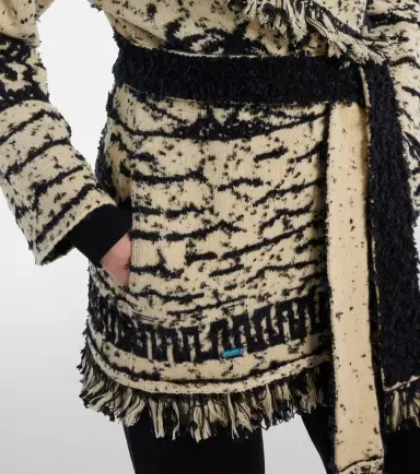 Alanui Ocean Whispers fringed wool-blend cardigan | Thumbnail 2