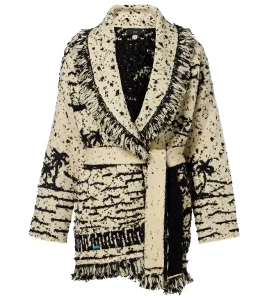 Alanui Ocean Whispers fringed wool-blend cardigan | Thumbnail 1
