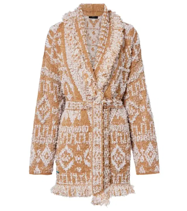 Alanui Send Beat wool-blend cardigan