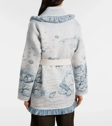 Alanui Deep In The Ocean wool-blend cardigan | Thumbnail 2