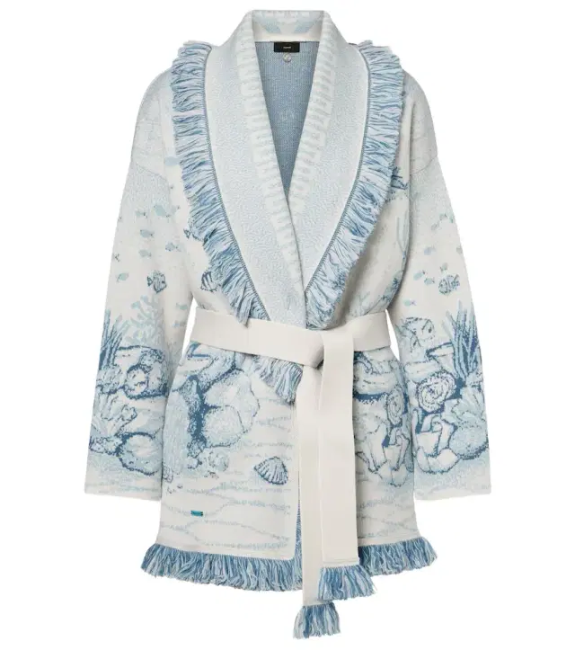 Alanui Deep In The Ocean wool-blend cardigan