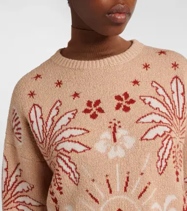 Alanui Echoes Of The Island wool and cotton sweater | Thumbnail 5