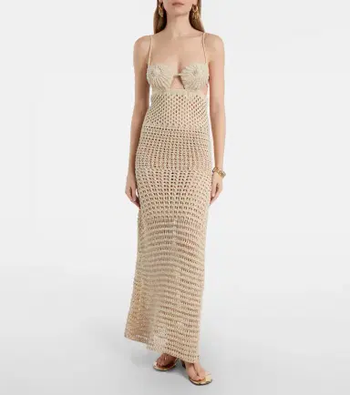 Alanui The Sound Of The Sea crochet maxi dress | Thumbnail 3
