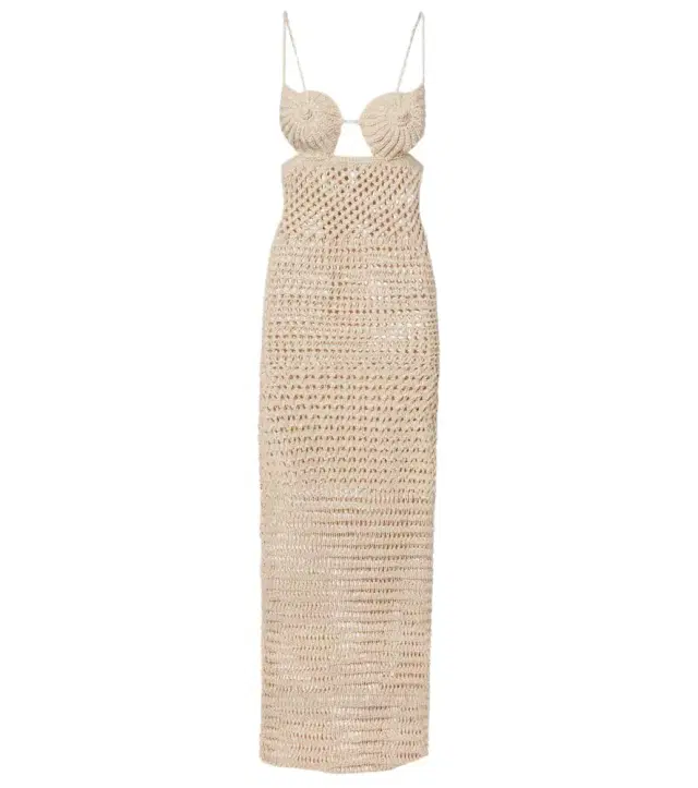 Alanui The Sound Of The Sea crochet maxi dress