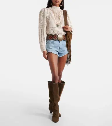 Alanui Island's Diary denim shorts | Thumbnail 2 Alanui Island's Diary denim shorts | Thumbnail 2