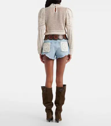 Alanui Island's Diary denim shorts | Thumbnail 4 Alanui Island's Diary denim shorts | Thumbnail 4