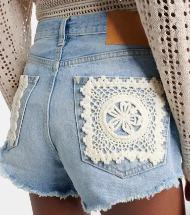 Alanui Island's Diary denim shorts | Thumbnail 5 Alanui Island's Diary denim shorts | Thumbnail 5