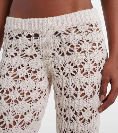 Alanui Lagoon Romance crochet flared pants | Thumbnail 3