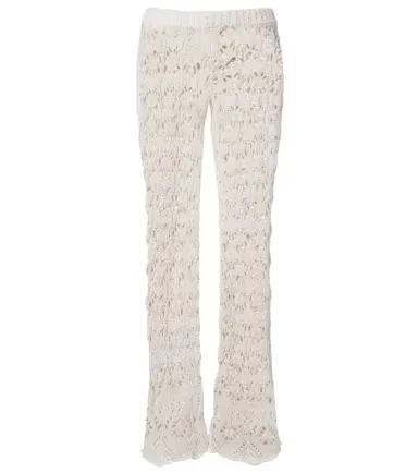 Alanui Lagoon Romance crochet flared pants | Thumbnail 1