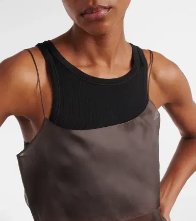 Calvin Klein Collection Carmen sheer silk camisole | Thumbnail 5