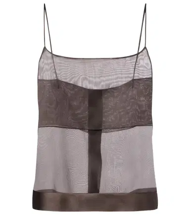 Calvin Klein Collection Carmen sheer silk camisole | Thumbnail 1