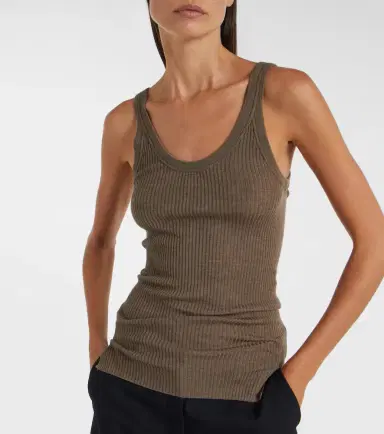 Calvin Klein Collection Ella ribbed-knit wool tank top | Thumbnail 2