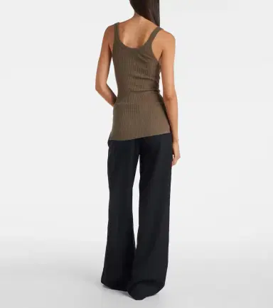 Calvin Klein Collection Ella ribbed-knit wool tank top | Thumbnail 4