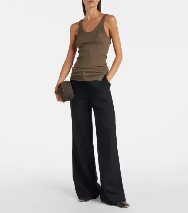 Calvin Klein Collection Ella ribbed-knit wool tank top | Thumbnail 5