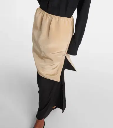 Calvin Klein Collection Tyler layered wool and silk maxi skirt | Thumbnail 5 Calvin Klein Collection Tyler layered wool and silk maxi skirt | Thumbnail 5
