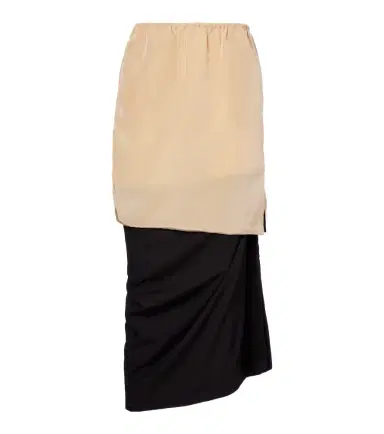 Calvin Klein Collection Tyler layered wool and silk maxi skirt | Thumbnail 1 Calvin Klein Collection Tyler layered wool and silk maxi skirt | Thumbnail 1