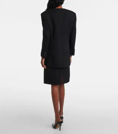 Calvin Klein Collection Ribbed-knit wool blazer | Thumbnail 2 Calvin Klein Collection Ribbed-knit wool blazer | Thumbnail 2