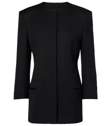 Calvin Klein Collection Ribbed-knit wool blazer | Thumbnail 1 Calvin Klein Collection Ribbed-knit wool blazer | Thumbnail 1