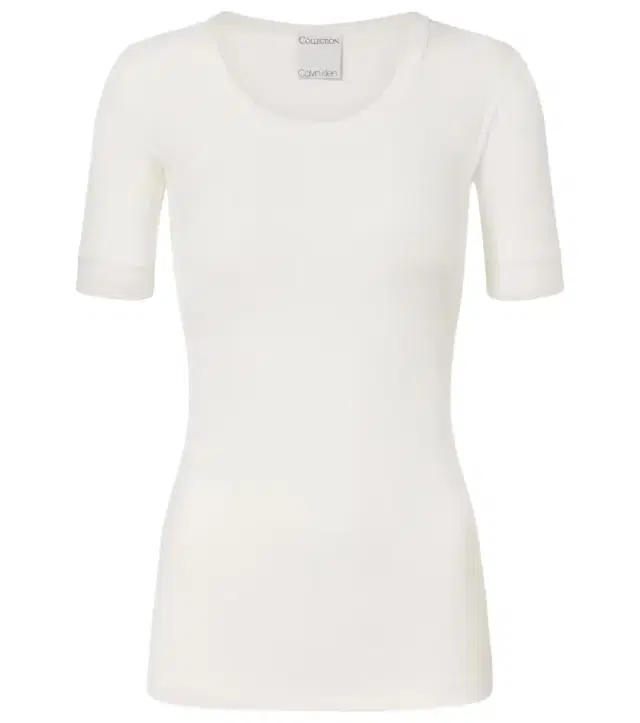 Ribbed-knit cotton-blend top