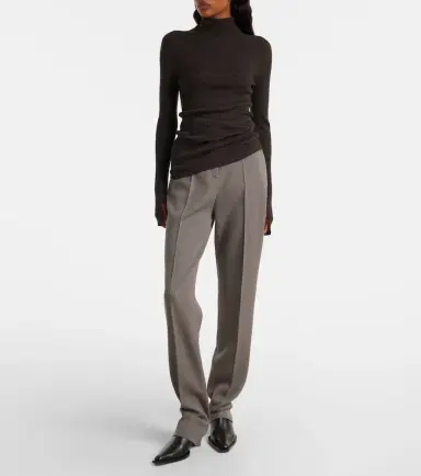 Calvin Klein Collection Ribbed-knit wool sweater | Thumbnail 5