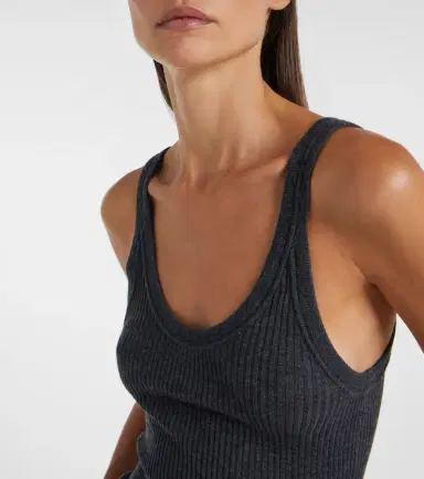 Calvin Klein Collection Ella ribbed-knit wool tank top | Thumbnail 3