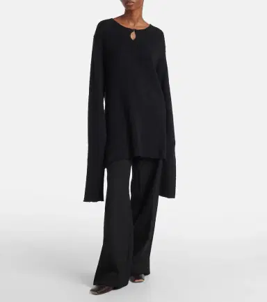 Calvin Klein Collection Cotton, silk, and cashmere sweater | Thumbnail 2