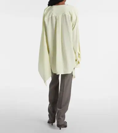 Calvin Klein Collection Kiki draped silk blouse | Thumbnail 3 Calvin Klein Collection Kiki draped silk blouse | Thumbnail 3