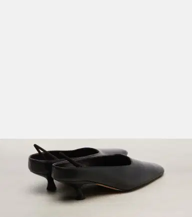 Calvin Klein Collection Anna leather slingback pumps | Thumbnail 4