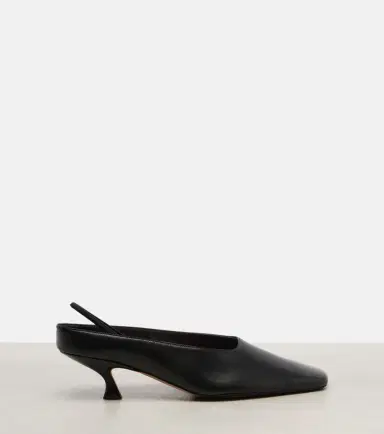 Calvin Klein Collection Anna leather slingback pumps | Thumbnail 5