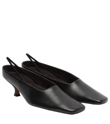 Calvin Klein Collection Anna leather slingback pumps | Thumbnail 1
